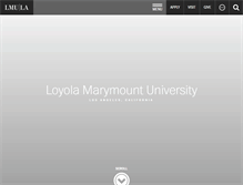 Tablet Screenshot of lmu.edu